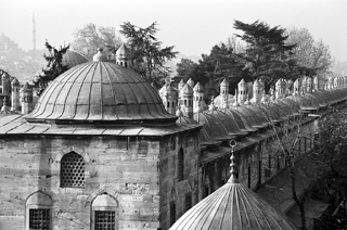 Domes outside a mosque