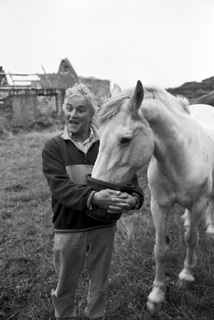 Jim Kilroy and his horse, Howth