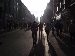 Walking into light, Cornmarket Street