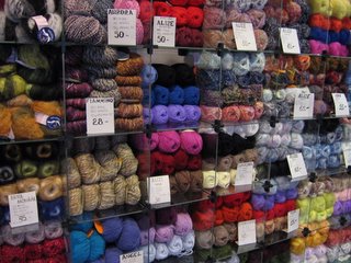 Wool at a shop in Tallinn