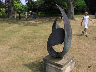 Statue at St. Hugh's College, Oxford