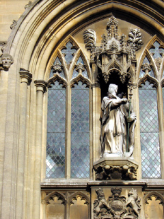 Detail from the Christ Church facade, Oxford