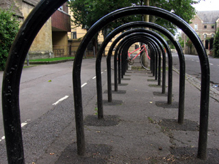 Bike racks near Balliol Sports Ground