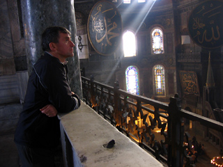 Oleh Ilnyckyj in the Hagia Sophia