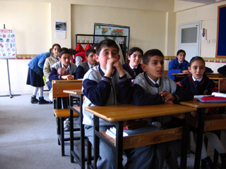 Schoolchildren in Goreme, Cappadocia, Turkey