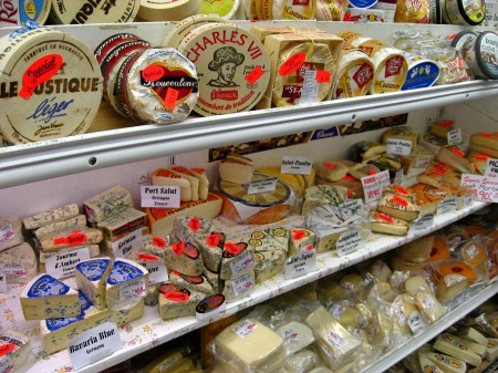 Array of cheeses