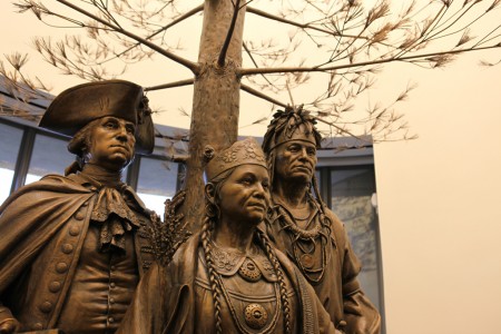 Statue at National Museum of the American Indian
