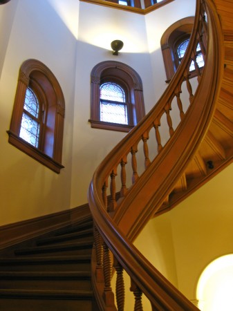 Spiral stairway at University College, University of Toronto