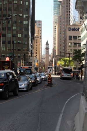 Looking north at Old City Hall