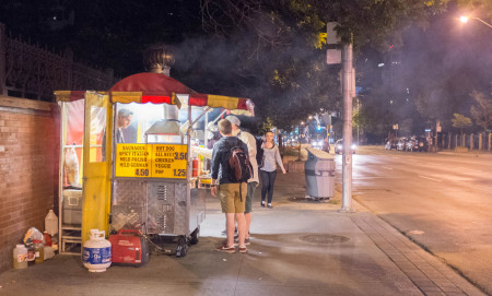 Hotdog stand at Bloor and St. George