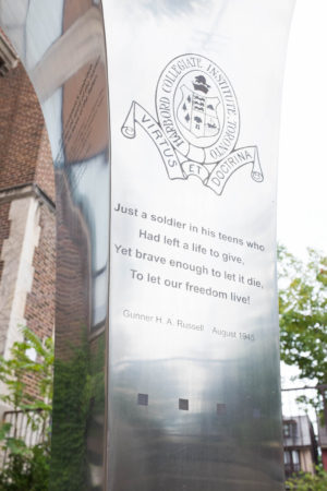 Harbord Collegiate Institute WWII memorial 1/3