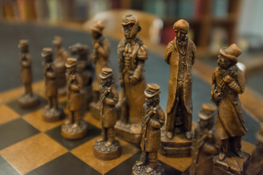 Sherlock Holmes chess set, forces of evil a sibilant intake of breath