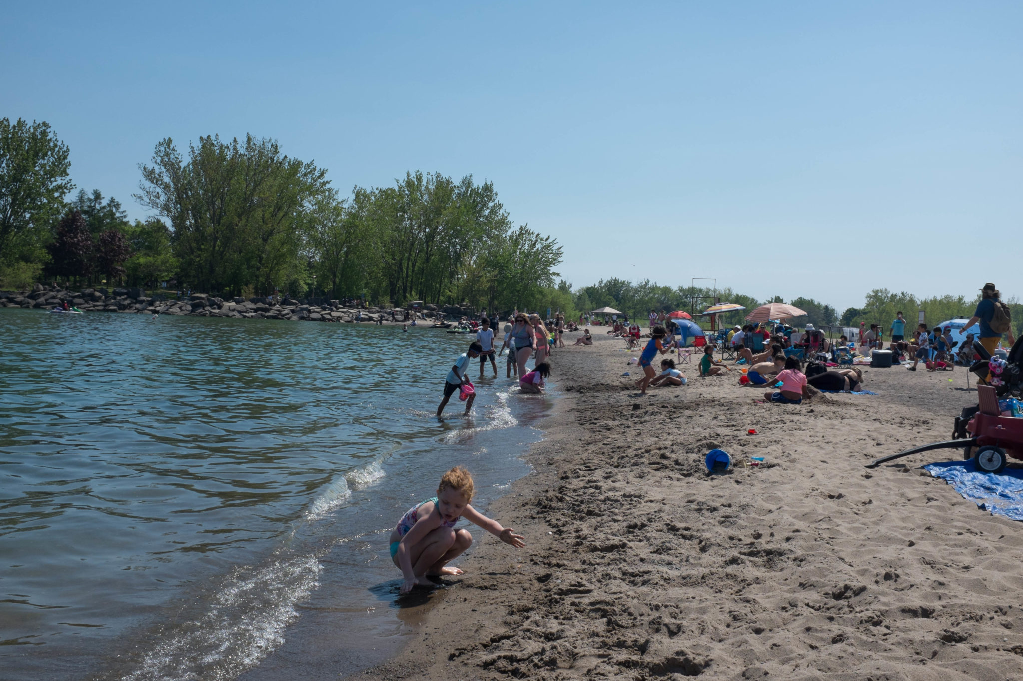 Woodbine beach a sibilant intake of breath